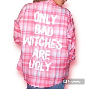 Firm! Cakeworthy x Wizard of Oz Glinda the Good Witch Flannel Shirt